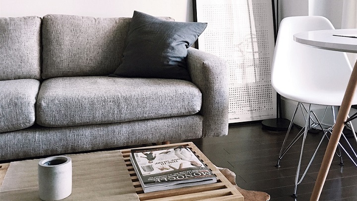 gray sofa 