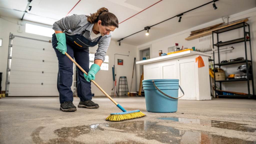 How to Clean Garage Floor Without a Pressure Washer