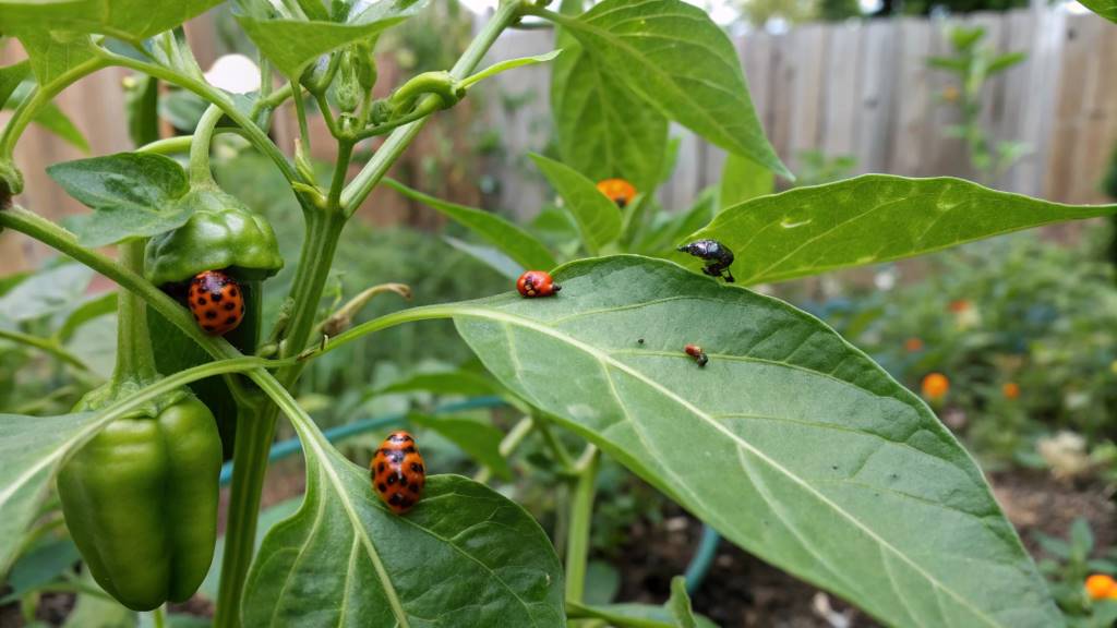 Using Ladybugs and Lacewings for Natural Aphid Control on Pepper Plants