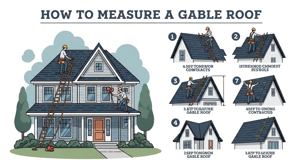 What pitch is considered a “steep” gable roof