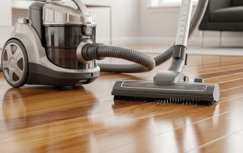 Using canister vacuum on hardwood floors with parquet attachment