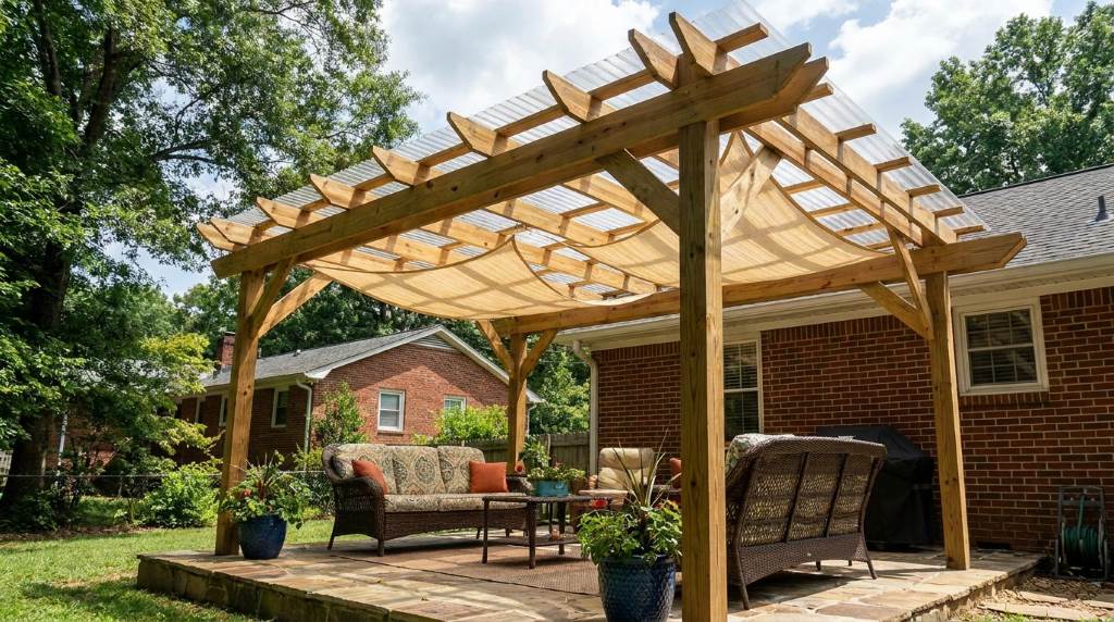 How Suburban Homes in Atlanta, GA Create Bright Outdoor Sitting Areas With DIY Structures