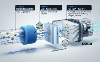 Vacuum cleaner filtration systems from standard to HEPA